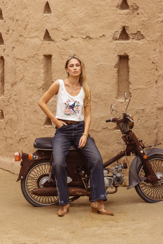 Free Bird Graphic Tank Top