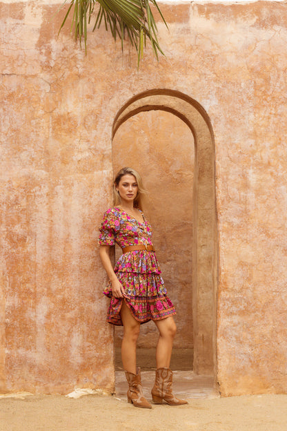 Rosette Mini Dress