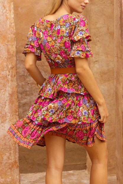 Rosette Mini Dress