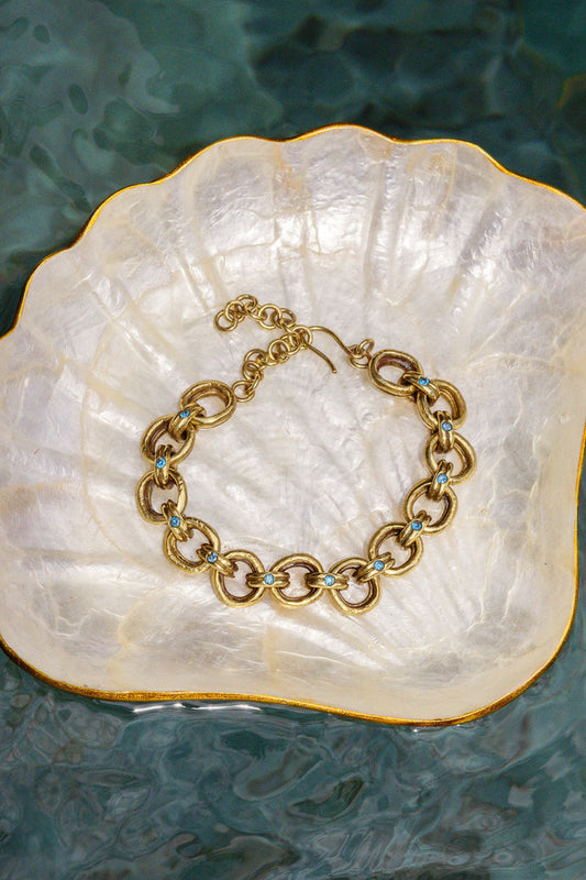 Azure Chain Bracelet